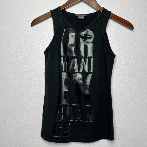 Armani Exchange Black Logo Tank XS - Picture 1 of 4